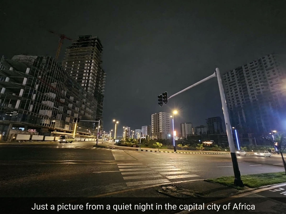 Just a picture from a quiet night in the capital city of Africa.